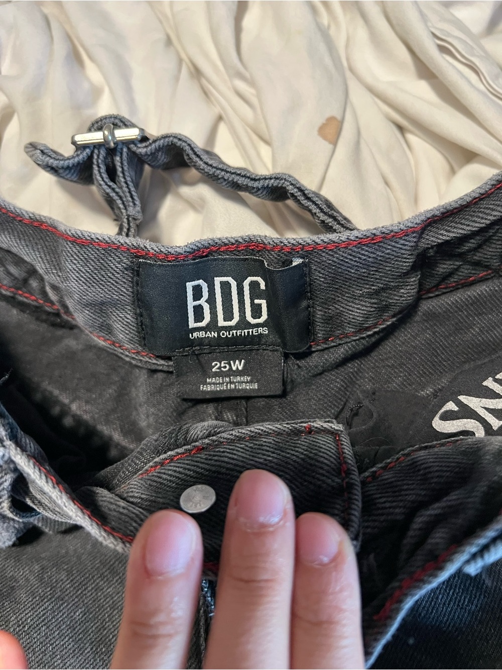 BDG Washed Black Wide Leg Jeans - Picture 5 of 6